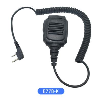 China H77B-K Handheld Microphone Speaker Two Way Radio Microphone With 2.5mm 3.5mm Earphone Jacks Compatible With Baofeng Kenwood Interior Motorola for sale