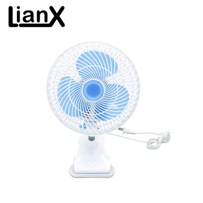 China FC02-180 18 inch 2 speed settings 3 blade 20w plastic oportable power saving ac dc oscillating clip on fan for sale