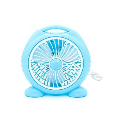 China China desktop cute blue table fan, the electric fan on the beautiful blue desktop Chinese fan for sale