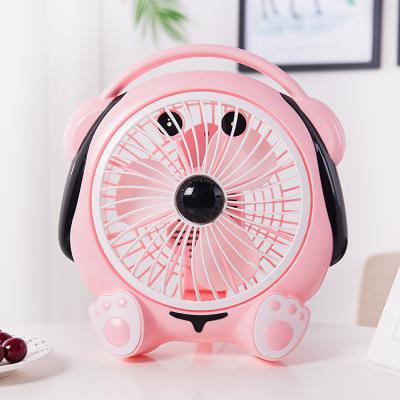 China Cartoon 20W Small Electric Sound Summer Air Cooling DC Table Box Fan For Home for sale