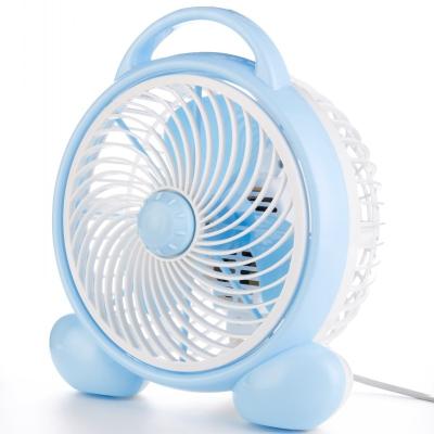 China Mordern made in China Ministry of Interior 220v desktop blue fan plugged in small desktop fan for sale