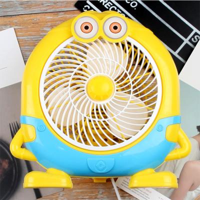 China Wholesale Household Electric Fan Large - Yellow Cartoon Character Small Eyed Vertical DC Table Fan for sale