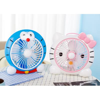 China 120v 220v mini cartoon desktop desktop fan for intellectual students for sale