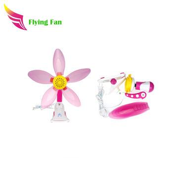 China Household Indoor Desktop 18 Inch Clip Fan Mini Cute Little Red Flower Desktop Fan for sale