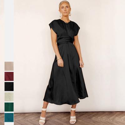 China Anti-Static Hot Sales Summer Top Sleeveless Elegant Party Plus Size Evening Dress Women's Night Dresses for sale