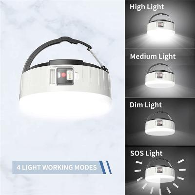 China Portable USB Rechargeable Light Remote Waterproof Outdoor/Indoor Emergency Three Speeds Dimming LED Solar Emergency Lamp for sale