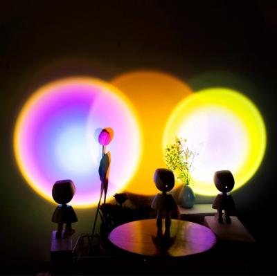 China Modern Home Decor Indoor Corner Home Projection USB Floor Lamp Standing Spotlight Sunset Lighting for Home for sale