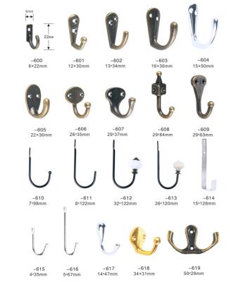 China Sustainable Professional Vintage Wrought Iron Hooks Wall Mounted Coat Clothes Decorative Coat Hook for sale