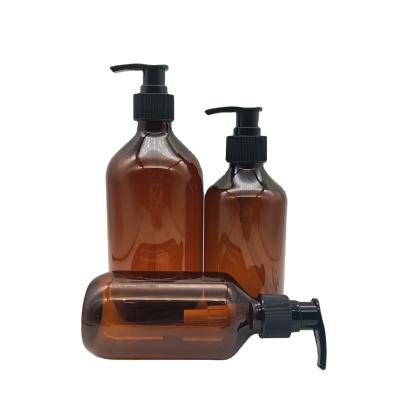 China Shampoo Packing High Quality200ML 300ML 500ML Custom Plastic Pet Shampoo Shower Gel Bottle With Pump for sale