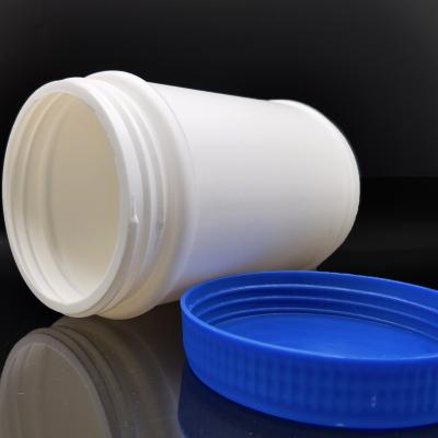 China New Arrival Round Shape 1000ml HDPE Material Jars Lids Open Wide Cosmetic Plastic Storage Jar Empty Plastic Packaging Jar Scrubs for sale