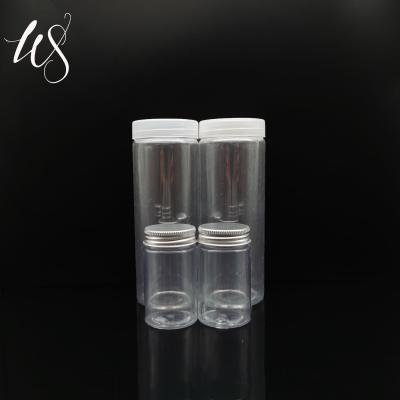 China Empty Plastic Cosmetic Bottle Pet Face Cream Serum Empty Cream Jar Transparent Color Cosmetic Eco-friendly Material for sale