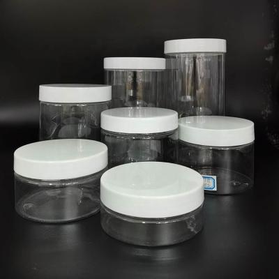 China Skin Care Packaging Cosmetic Material 89mm Diameter Pet Plastic Jar For Food Cosmetics Cream Empty Jar for sale