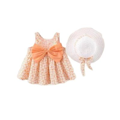 China New Design Breathable Cheap Breathable Kids Big Bow Dresses Dress Design For Baby for sale