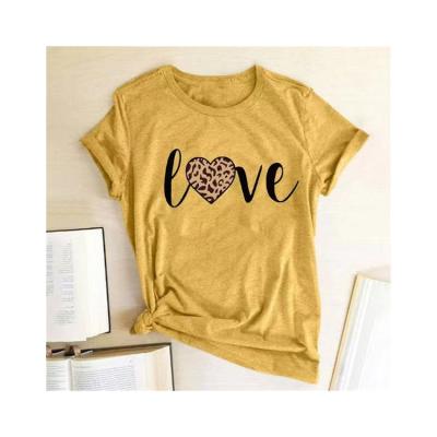 China Breathable Hot New Products Design Simple And Convenient Printed Casual Women T-shirt Shirt for sale