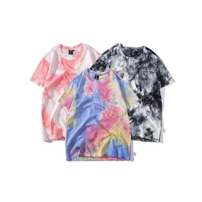 China Breathable Factory Direct China Customized Required Color Tie Dye Oversized T-shirt Men for sale