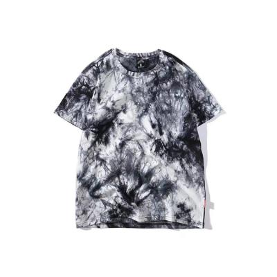 China Breathable Direct Factory Sell Hip Hop Style T Shirt Tie Dye Printed T Shirts For Unisex for sale