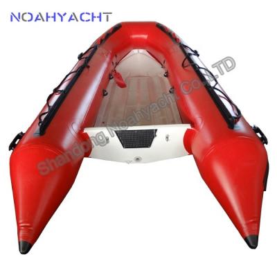 China Durable 230-390 Cm Lightweight Small Fiberglass Hull Inflatable Rib Tender Boat for sale