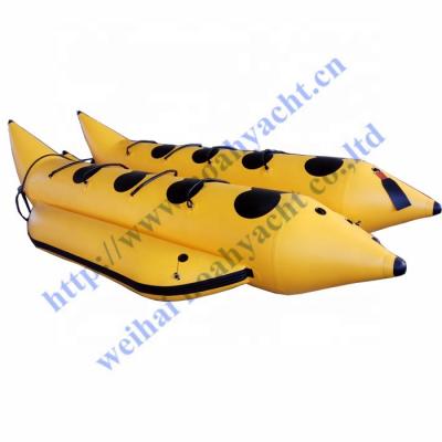 China Banana boat relaxation seats 10 6 or 8 or Inflatable Banana Boat 0.9mm  / 1.2mm PVC for sale