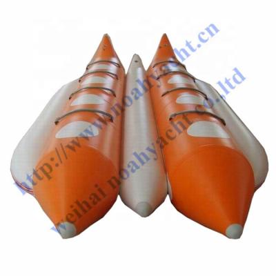 China PVC 0.9mm 1.2mm Double Tube Banana Boats for sale