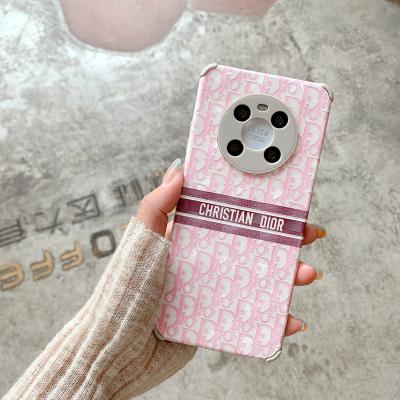 China Factory Wholesale Custom Fashion Phone Case Accessories Luxury Leather Shockproof Cover For Huawei Mate40 P40 for sale