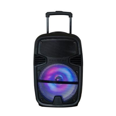 China Colorful LED Light Big 12 Inch Big Bass Speaker Portable Trolley Speaker Super Audio Player Karaoke Bluetooth Speaker For Birthday Party for sale