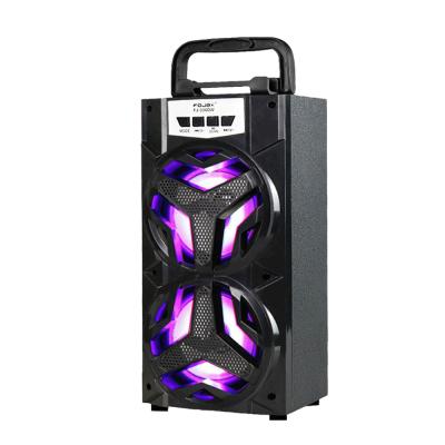 China Colorful LED Light Outdoor Portable Rim - 10w Large Large Sound Box Speaker Radio Home Theater Bluetooth Party Speakers FJ-336DW With MIC for sale