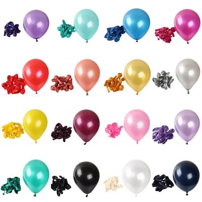 China Pearl latex balloon 12 inch 2.8g thick pearl latex balloon wedding room decoration holiday party atmosphere layout children's toy balloon for sale