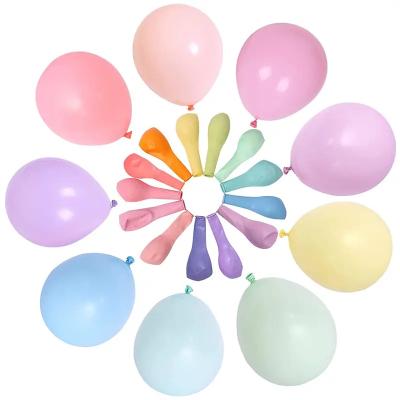 China Pastel Balloon 10inch 1.8g100pcs/bag Latex Balloon Macaroon Macaroon Party Balloon Macaroon Latex Balloon for Baby Shower Decoration for sale