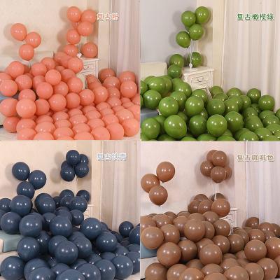 China Retro latex balloon hot selling 12 inch 2.8 gram pop color balloon birthday party wedding celebration decoration background latex ball for sale