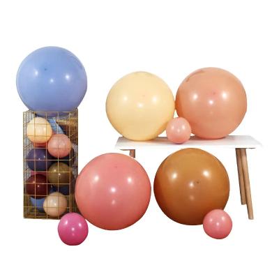 China New Style Retro Latex Balloon 18 Inch Thicken Vintage Latex Pearl Balloons Retro Balloon Party Decoration Round Balloon for sale