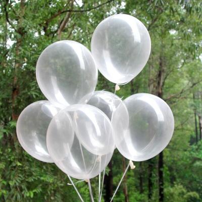 China 5 Inch 200pcs Color Round Transparent Clear Latex Wedding Room Decoration Layout Party Birthday Celebration Decoration Balloon for sale