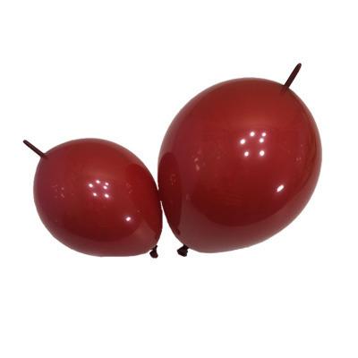 China Tail Balloons 6 Inch Pomegranate Shape Pin Tail Red Magic Balloon 10 Inch Red Single Layer Wedding Decoration Balloon Tail for sale