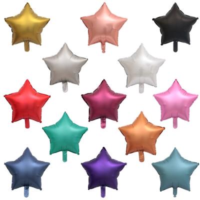 China Wholesale star pentagon manufacturer 18 inch metal color heart star foil balloon wedding birthday party holiday decoration balloon for sale