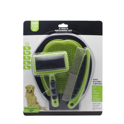 China Best Cheap Viable Price Pet Grooming Kit For Dogs And Cats Pet Massage Brush for sale