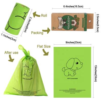 China Stored Biodegradable 4 Rolls Dog Poop Bag Dog Waste Bags Eco - Friendly Poop Bags for sale