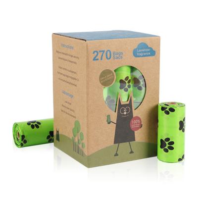 China Stored 18 Rolls 270 Count Dog Poop Bags Extra Thick And Strong Poop Bags For Dogs for sale