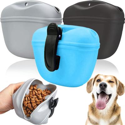 China Viable Dog Training Pets Dog Treat Waist Bag Pouch Snack Snack Treat Food Holder With Outside Clip for sale