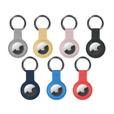 China IOS App Anti-scratch Skin Protective Silicone Cover With Key Chain For Airtag Pet Tracker for sale