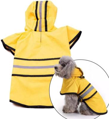 China Viable Thoughtful Dog Raincoat With Hood Harness Hole Pet Dog Hoodie For Rain for sale