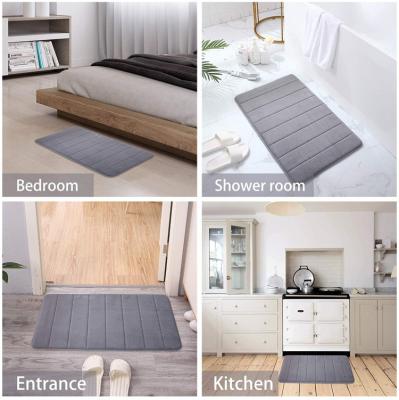 China Durable Absorbent Bathroom Covers Rubber Back Runner Mat For Kitchen Bathroom Floors Non Slip 17