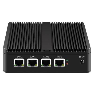 China J3455 4 Gigabit Ethernet Lan RJ45 Ports 4G RAM Barebone Pfsense Firewall Router Mini Industrial Fanless PC for sale