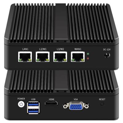 China pfSense Industrial Multiple Ports Firewall Gigabit Ethernet Ports Mini PC N2940 4 i211AT Soft Router for sale