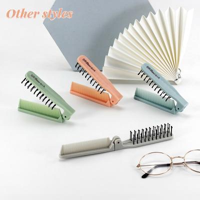 China Wholesale Easy Travel Folding Massage Pocket Comb Plastic Women Mini Hair Comb for sale