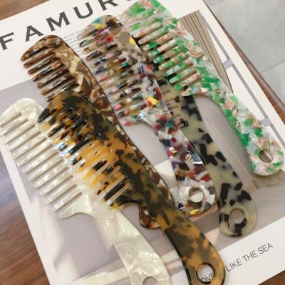 China Comfortable Wholesale Custom Travel 3mm Acetate Tortoiseshell Cellulose Small Hair Comb for sale