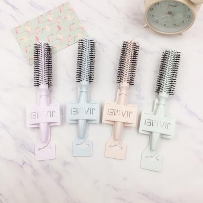 China Wholesale Waterproof Plastic Round Hair Brush Candy Color Massage Hair Brush For Woman for sale