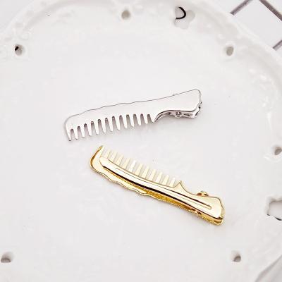 China Girl Hair Decoration Comb Scissors Form Cute Women Girls Hair Pin Silver Gold Plating Hair Clip for sale