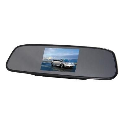 China Split Screen 4.3 Inch Car HD Rearview Mirror Monitor Reversing Rear View Camera for sale