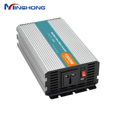 China Inverter solar power system modified 1000w sine wave solar panel power inverter, 12V to 110V inverter solar panel inverter for sale