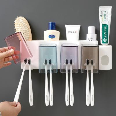 China The viable of the most multifunctional toothpaste dispenser toothpaste dispenser bathroom toothbrush holder | bathroom toothbrush holder for sale