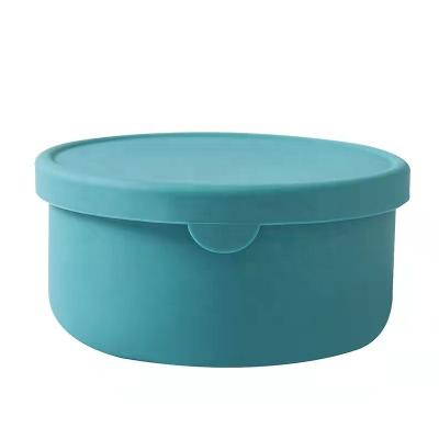 China Restaurant Home Microwave Kitchen Lunch Box Silicone Fruit Fresh-Storage Box Sealed Fresh-Keep Box for sale